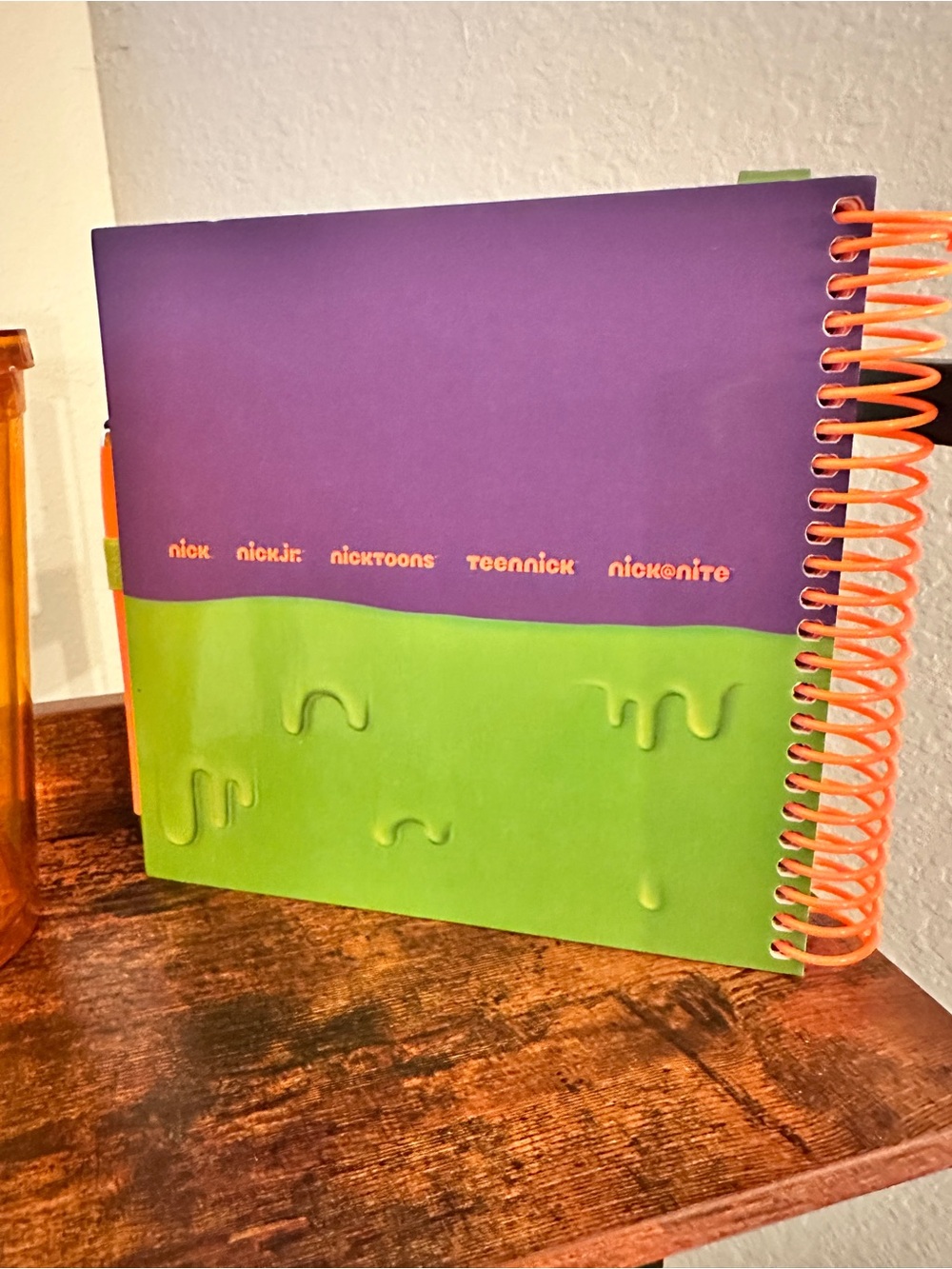 2017-2019 Nickelodeon Slime Calendar Sticker Notebook SpongeBob Unused W/Cup New - Picture 8 of 11